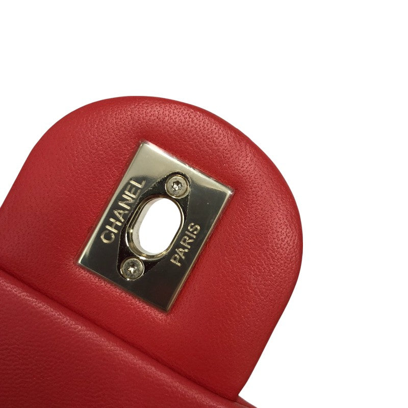 シャネル CHANEL マトラッセフラップチェーンショルダー AS1353 レッド ゴールド金具 ラムスキン レディース ショルダーバッグ