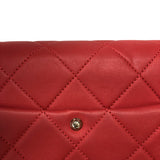 シャネル CHANEL マトラッセフラップチェーンショルダー AS1353 レッド ゴールド金具 ラムスキン レディース ショルダーバッグ