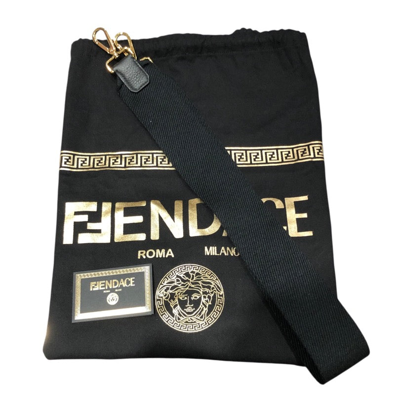 フェンディ FENDI フェンダー チェ トートバッグ 8BH395 ブラック キャンバス メンズ トートバッグ