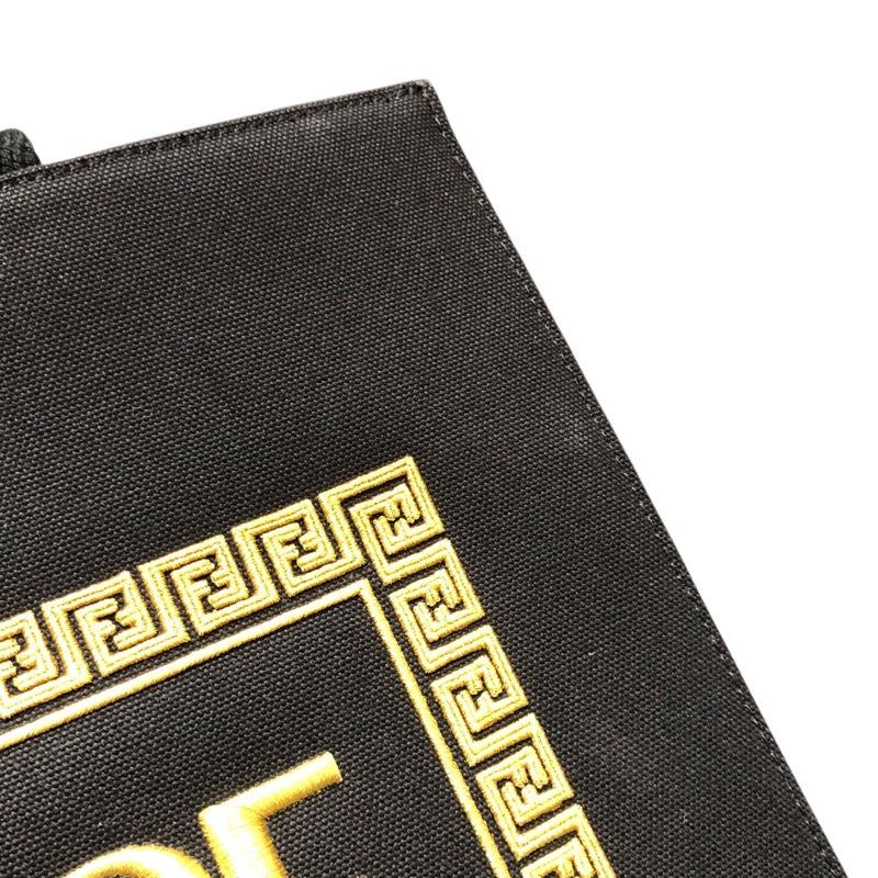 フェンディ FENDI フェンダー チェ トートバッグ 8BH395 ブラック キャンバス メンズ トートバッグ