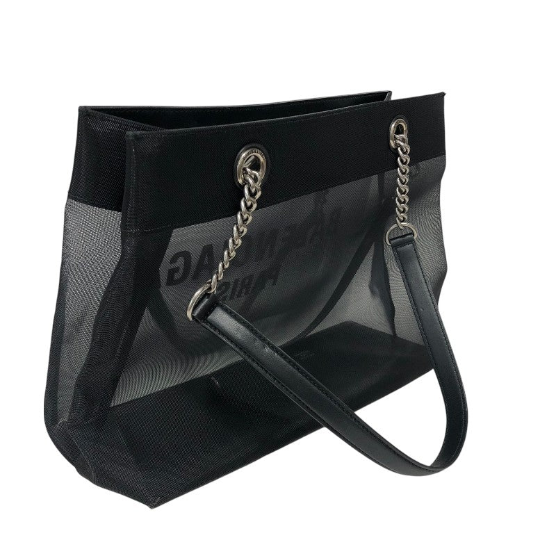 バレンシアガ BALENCIAGA ビューティーフリー トートバッグ 741602 ブラック メッシュ・レザー レディース トートバッグ