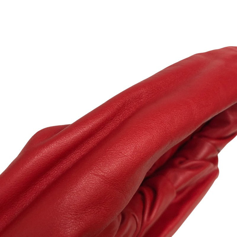 ボッテガ・ヴェネタ BOTTEGA VENETA ザ ショルダーポーチ 610524 レッド レザー レディース ショルダーバッグ