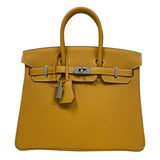 エルメス HERMES バーキン25 ナチュラルサブレ W刻 ナチュラルサブレ シルバー金具  トリヨンクレマンス レディース ハンドバッグ