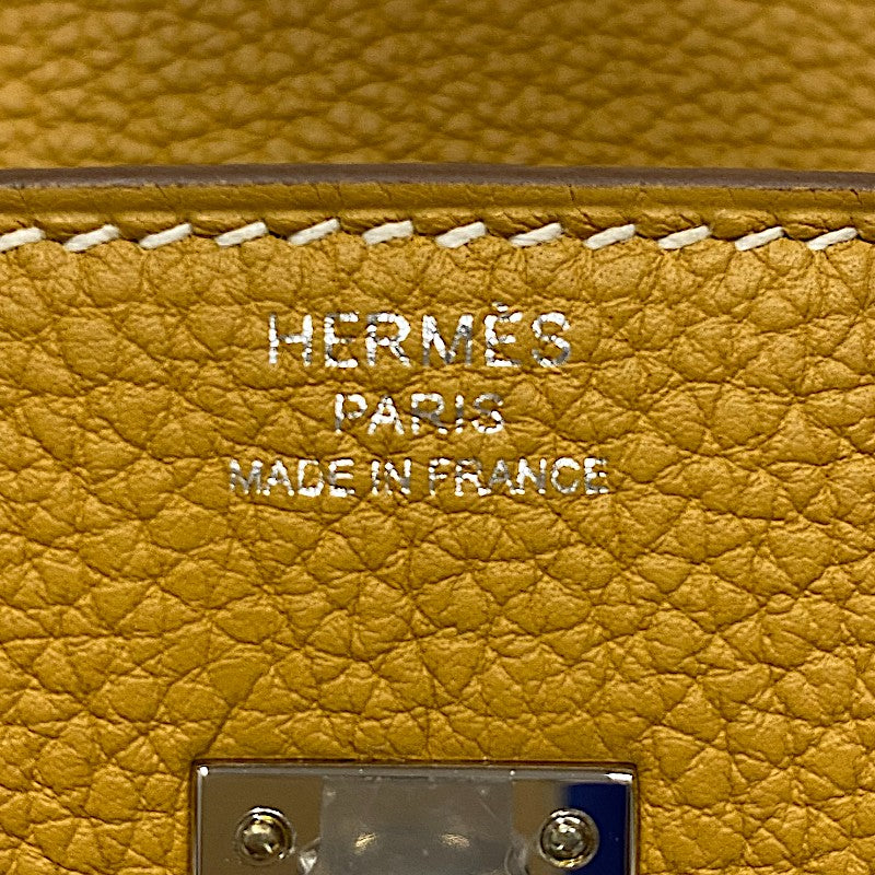 エルメス HERMES バーキン25 ナチュラルサブレ W刻 ナチュラルサブレ シルバー金具  トリヨンクレマンス レディース ハンドバッグ