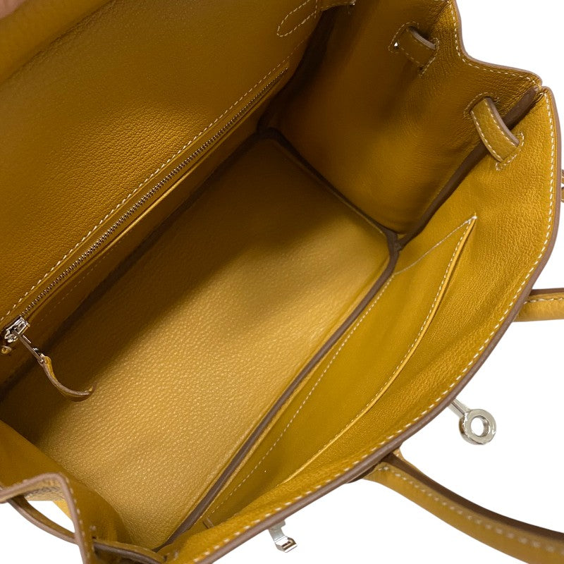 エルメス HERMES バーキン25 ナチュラルサブレ W刻 ナチュラルサブレ シルバー金具  トリヨンクレマンス レディース ハンドバッグ