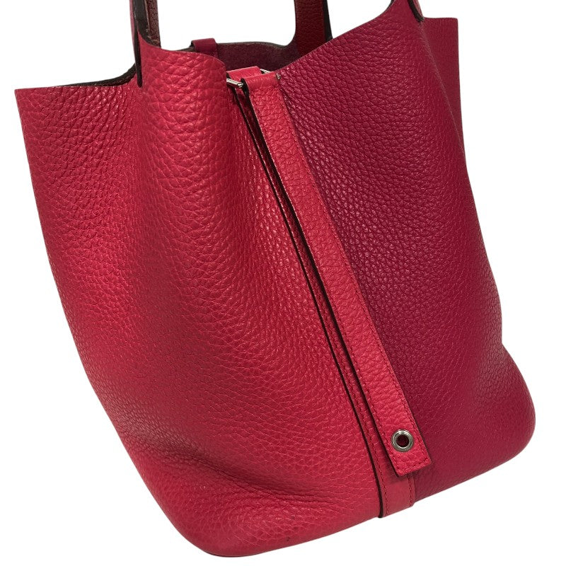 エルメス HERMES ピコタンロックMM カザック Y刻 ローズメキシコ・ローズエクストリーム・ルージュクー トリヨン レディース トートバッグ