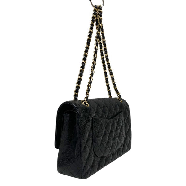 シャネル CHANEL マトラッセ25 A01112 13番台 ブラック ゴールド金具 キャビアスキン レディース ショルダーバッグ