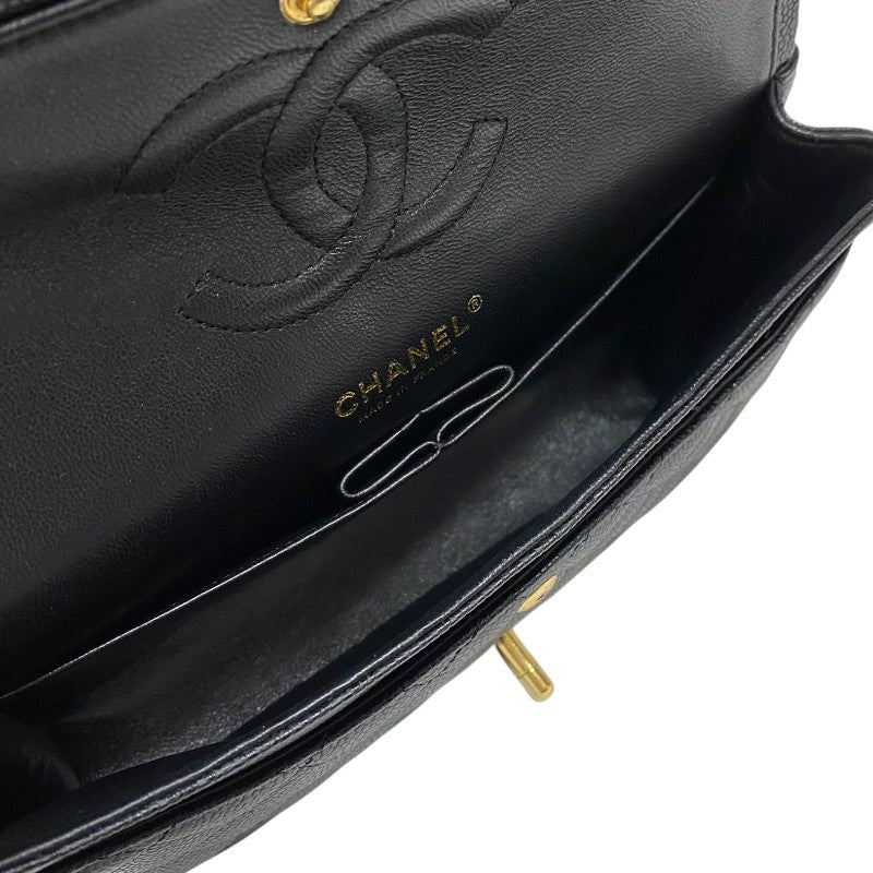 シャネル CHANEL マトラッセ25 A01112 13番台 ブラック ゴールド金具 キャビアスキン レディース ショルダーバッグ