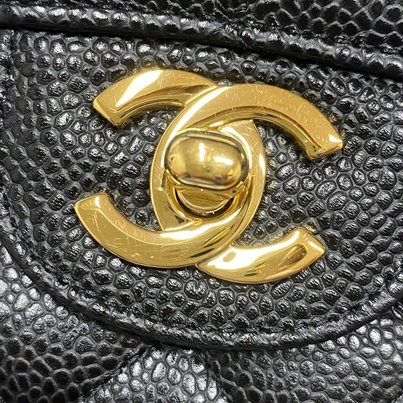 シャネル CHANEL マトラッセ25 A01112 13番台 ブラック ゴールド金具 キャビアスキン レディース ショルダーバッグ