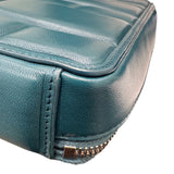 ボッテガ・ヴェネタ BOTTEGA VENETA グリッドショルダーバッグ グリーン ラムスキン レディース ショルダーバッグ