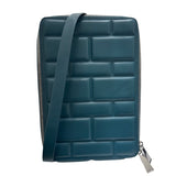 ボッテガ・ヴェネタ BOTTEGA VENETA グリッドショルダーバッグ グリーン ラムスキン レディース ショルダーバッグ