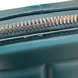 ボッテガ・ヴェネタ BOTTEGA VENETA グリッドショルダーバッグ グリーン ラムスキン レディース ショルダーバッグ