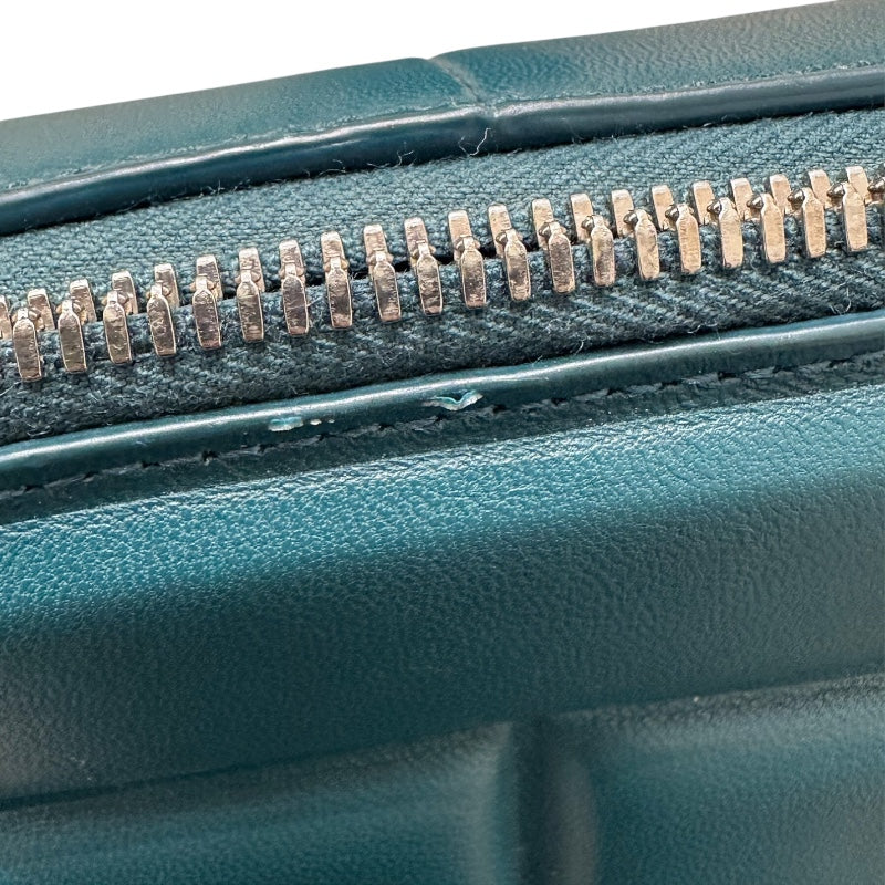 ボッテガ・ヴェネタ BOTTEGA VENETA グリッドショルダーバッグ グリーン ラムスキン レディース ショルダーバッグ