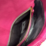 ミュウミュウ miu miu ナッパクリスタル RP0233 ピンク ナッパレザー レディース ショルダーバッグ