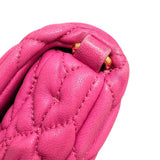 ミュウミュウ miu miu ナッパクリスタル RP0233 ピンク ナッパレザー レディース ショルダーバッグ