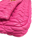 ミュウミュウ miu miu ナッパクリスタル RP0233 ピンク ナッパレザー レディース ショルダーバッグ