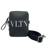 ヴァレンティノ VALENTINO VLTNロゴショルダーバッグ ブラック レザー ユニセックス ショルダーバッグ