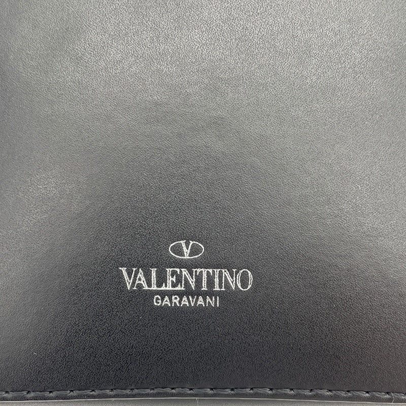 ヴァレンティノ VALENTINO VLTNロゴショルダーバッグ ブラック レザー ユニセックス ショルダーバッグ