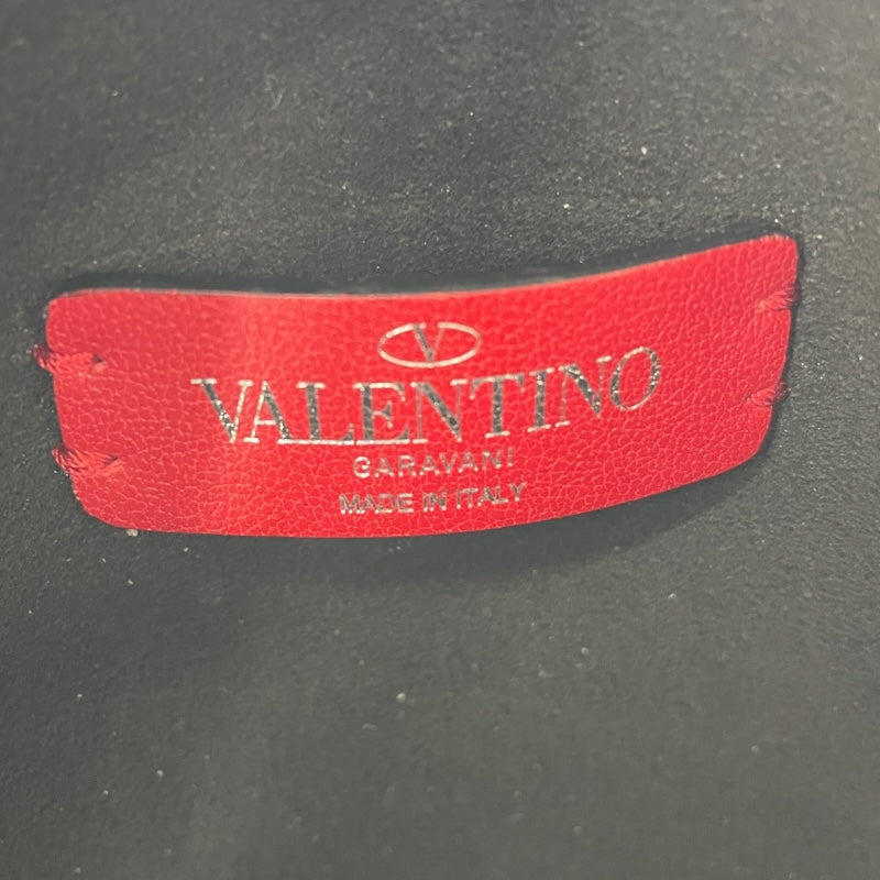ヴァレンティノ VALENTINO VLTNロゴショルダーバッグ ブラック レザー ユニセックス ショルダーバッグ