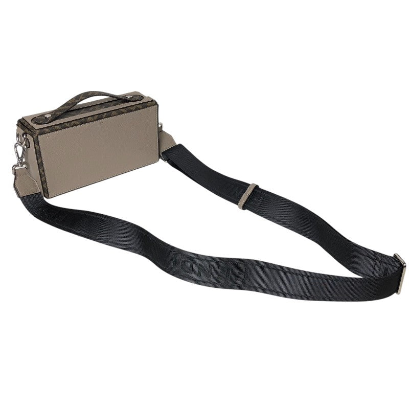 フェンディ FENDI ソフトトランク バゲッドバッグ 7VA565 グレージュ PVC・カーフ ユニセックス ショルダーバッグ