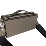 フェンディ FENDI ソフトトランク バゲッドバッグ 7VA565 グレージュ PVC・カーフ ユニセックス ショルダーバッグ