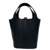 エルメス HERMES ピコタンロックPM B刻 ブラック ゴールド金具 トリヨン レディース ハンドバッグ
