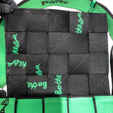 ボッテガ・ヴェネタ BOTTEGA VENETA ウェビングカセット グリーン・ブラック・シルバー金具 キャンバス キャンバス ユニセックス ショルダーバッグ