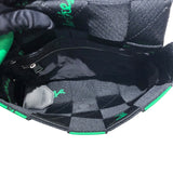 ボッテガ・ヴェネタ BOTTEGA VENETA ウェビングカセット グリーン・ブラック・シルバー金具 キャンバス キャンバス ユニセックス ショルダーバッグ