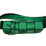 ボッテガ・ヴェネタ BOTTEGA VENETA ウェビングカセット グリーン・ブラック・シルバー金具 キャンバス キャンバス ユニセックス ショルダーバッグ