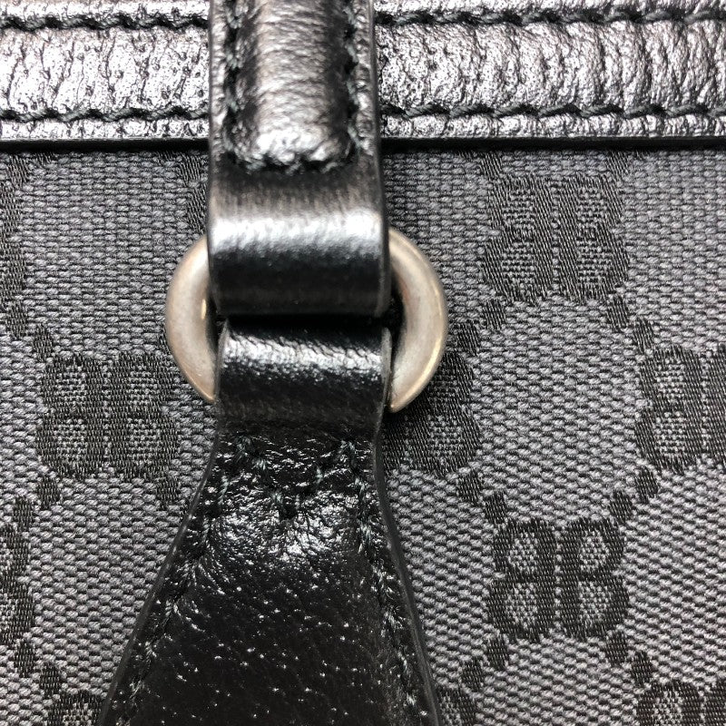 バレンシアガ BALENCIAGA BALENCIAGA × GUCCI コラボ ザ ハッカープロジェクト グラフィティ ミディアム 380125 ブラック キャンバス/レザー ユニセックス トートバッグ