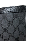 バレンシアガ BALENCIAGA BALENCIAGA × GUCCI コラボ ザ ハッカープロジェクト グラフィティ ミディアム 380125 ブラック キャンバス/レザー ユニセックス トートバッグ