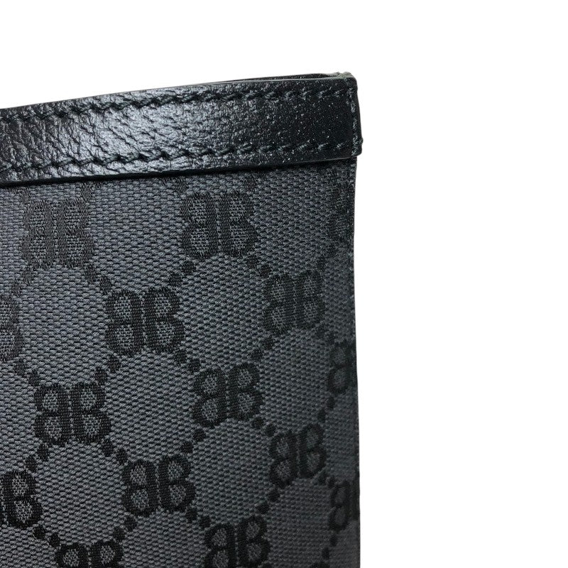 バレンシアガ BALENCIAGA BALENCIAGA × GUCCI コラボ ザ ハッカープロジェクト グラフィティ ミディアム 380125 ブラック キャンバス/レザー ユニセックス トートバッグ