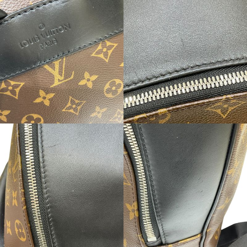 ルイ・ヴィトン LOUIS VUITTON ジョッシュNV M45349 ブラウン×ブラック モノグラム・マカサー/レザー メンズ リュック・デイパック