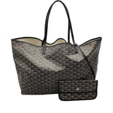 ゴヤール GOYARD サン・ルイGM ブラック コーティングキャンバス レディース トートバッグ