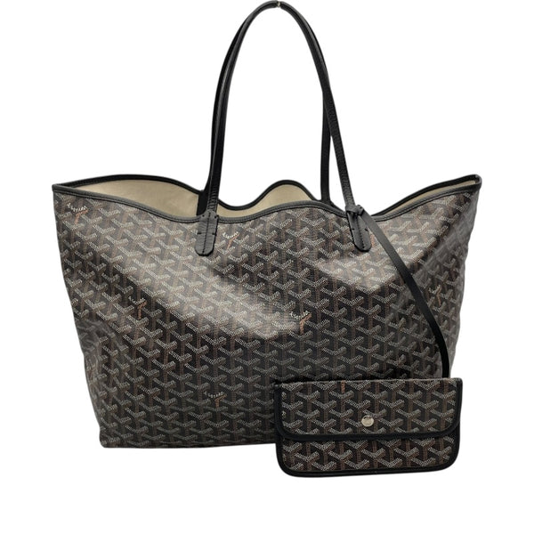 ゴヤール GOYARD サン・ルイGM ブラック コーティングキャンバス レディース トートバッグ