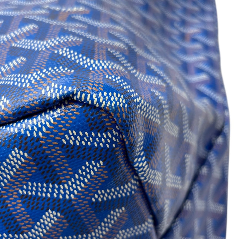 ゴヤール GOYARD サン・ルイGM ブルー コーティングキャンバス レディース トートバッグ