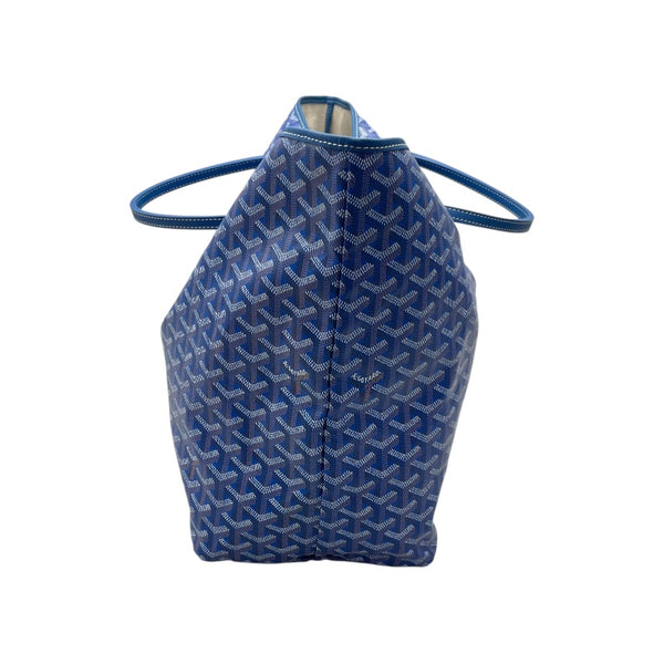 ゴヤール GOYARD サン・ルイGM ブルー コーティングキャンバス レディース トートバッグ
