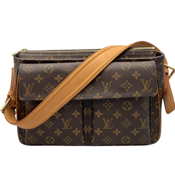 ルイ・ヴィトン LOUIS VUITTON ヴィバ・シテGM M51163 ブラウン モノグラム・キャンバス レディース ショルダーバッグ