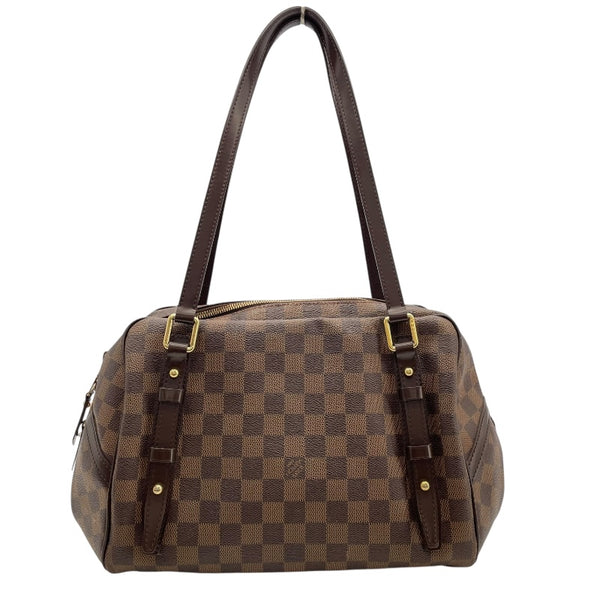 ルイ・ヴィトン LOUIS VUITTON リヴィントンGM N41158 ブラウン ダミエ・エベヌ レディース ショルダーバッグ