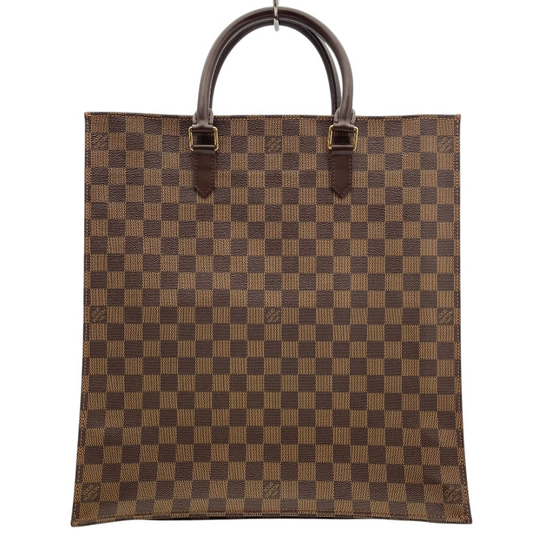 ルイ・ヴィトン LOUIS VUITTON サックプラ N51140 ブラウン ダミエ・エベヌ レディース ハンドバッグ