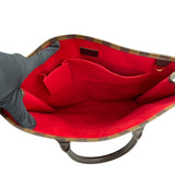 ルイ・ヴィトン LOUIS VUITTON サックプラ N51140 ブラウン ダミエ・エベヌ レディース ハンドバッグ