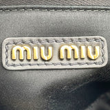 ミュウミュウ miu miu アルカディ レザー ミニバッグ 5BP088 ブラック レザー レディース ハンドバッグ