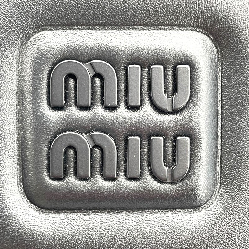 ミュウミュウ miu miu アルカディ レザー ミニバッグ 5BP088 ブラック レザー レディース ハンドバッグ