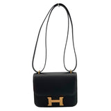 エルメス HERMES コンスタンス3 ミニ Z刻印 ブラック GD金具 エプソン レディース ショルダーバッグ