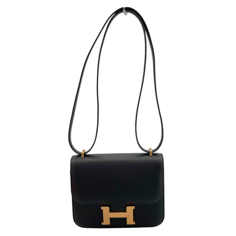 エルメス HERMES コンスタンス3 ミニ Z刻印 ブラック GD金具 エプソン レディース ショルダーバッグ