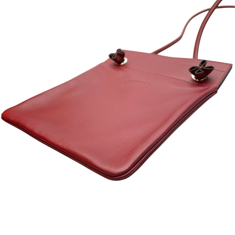エルメス HERMES アリーヌミニ D刻印 ルージュアッシュ SV金具