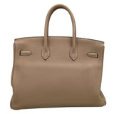 エルメス HERMES バーキン35 □O刻 トゥルティエールグレー×ゴールド金具 トリヨン レディース ハンドバッグ