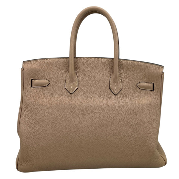 エルメス HERMES バーキン35 □O刻 トゥルティエールグレー×ゴールド金具 トリヨン レディース ハンドバッグ