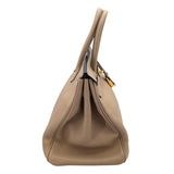 エルメス HERMES バーキン35 □O刻 トゥルティエールグレー×ゴールド金具 トリヨン レディース ハンドバッグ