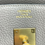 エルメス HERMES バーキン35 □O刻 トゥルティエールグレー×ゴールド金具 トリヨン レディース ハンドバッグ